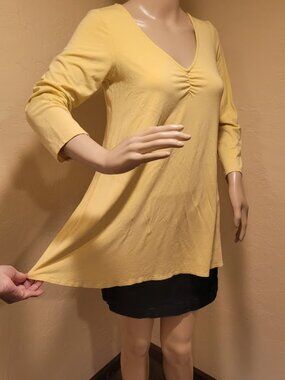 XS Eileen Fisher 3/4 length sleve tunic swing top